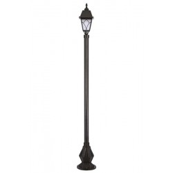 Modi Bahçe Aydınlatma BDR-68038-1BSY-OP Siyah Boyalı Dış Mekan Aydınlatma E27 Aluminyum Döküm Dip Cam 30cm