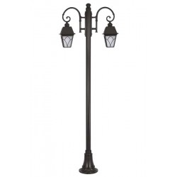Modi Bahçe Aydınlatma BDR-68038-2BSY-M2-OP Siyah Boyalı Dış Mekan Aydınlatma E27 Aluminyum Döküm Dip Cam 90x30cm