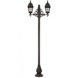 Modi Bahçe Aydınlatma BDR-68039-2BSY-M1-OP Siyah Boyalı Dış Mekan Aydınlatma E27 Aluminyum Döküm Dip Cam 90x23cm