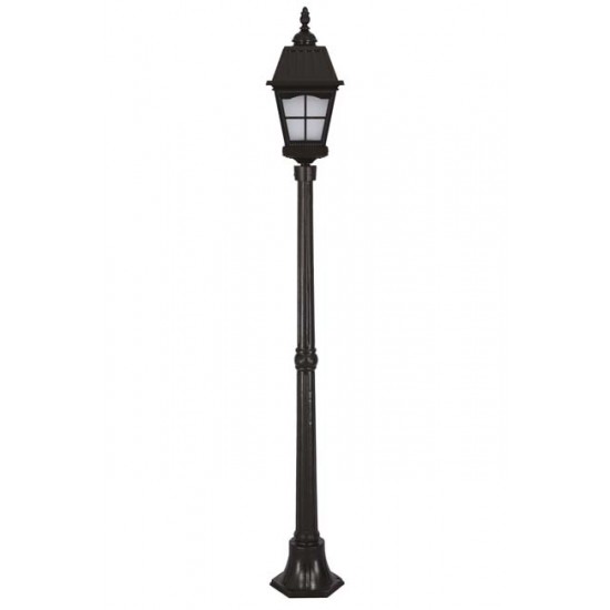 Modi Bahçe Aydınlatma BDR-68039-BSY-BOP Siyah Boyalı Dış Mekan Aydınlatma E27 Aluminyum Döküm Dip Cam 23cm