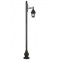 Modi Bahçe Aydınlatma BDR-68040-1BSY-M2-OP Siyah Boyalı Dış Mekan Aydınlatma E27 Aluminyum Döküm Dip Cam 50x23cm