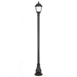 Modi Bahçe Aydınlatma BDR-68042-BSY-BOP Siyah Boyalı Dış Mekan Aydınlatma E27 Aluminyum Döküm Dip Polikarbon Cam 30cm