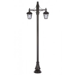 Modi Bahçe Aydınlatma BDR-68043-2BSY-M2-OP Siyah Boyalı Dış Mekan Aydınlatma E27 Aluminyum Döküm Dip Cam 90x23cm
