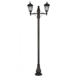 Modi Bahçe Aydınlatma BDR-68043-2BSY-M3-OP Siyah Boyalı Dış Mekan Aydınlatma E27 Aluminyum Döküm Dip Cam 90x23cm