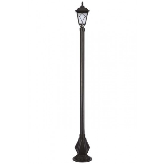 Modi Bahçe Aydınlatma BDR-68043-BSY-BOP Siyah Boyalı Dış Mekan Aydınlatma E27 Aluminyum Döküm Dip Cam 30cm