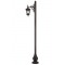 Modi Bahçe Aydınlatma BDR-68044-1BSY-M2-OP Siyah Boyalı Dış Mekan Aydınlatma E27 Aluminyum Döküm Dip Cam 50x23cm