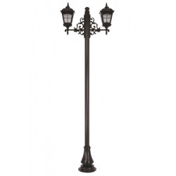 Modi Bahçe Aydınlatma BDR-68045-2BSY-M1-OP Siyah Boyalı Dış Mekan Aydınlatma E27 Aluminyum Döküm Dip Cam 90x23cm