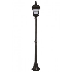 Modi Bahçe Aydınlatma BDR-68045-BSY-M1-OP Siyah Boyalı Dış Mekan Aydınlatma E27 Aluminyum Döküm Dip Cam 23cm