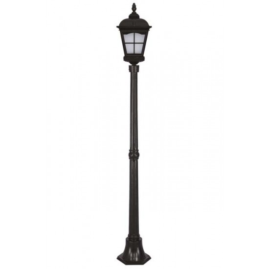 Modi Bahçe Aydınlatma BDR-68045-BSY-M1-OP Siyah Boyalı Dış Mekan Aydınlatma E27 Aluminyum Döküm Dip Cam 23cm