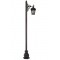Modi Bahçe Aydınlatma BDR-68045-BSY-M2-OP Siyah Boyalı Dış Mekan Aydınlatma E27 Aluminyum Döküm Dip Cam 50x23cm