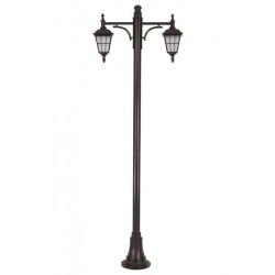 Modi Bahçe Aydınlatma BDR-68046-2BSY-M1-OP Siyah Boyalı Dış Mekan Aydınlatma E27 Aluminyum Döküm Dip Cam 90x30cm
