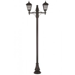 Modi Bahçe Aydınlatma BDR-68046-2BSY-M2-OP Siyah Boyalı Dış Mekan Aydınlatma E27 Aluminyum Döküm Dip Cam 90x30cm