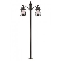 Modi Bahçe Aydınlatma BDR-68047-2BSY-M2-OP Siyah Boyalı Dış Mekan Aydınlatma E27 Aluminyum Döküm Dip Akrilik Cam 90x30cm