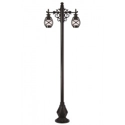 Modi Bahçe Aydınlatma BDR-68048-2BSY-M1-OP Siyah Boyalı Dış Mekan Aydınlatma E27 Aluminyum Döküm Dip Polikarbon Cam 70x22cm