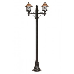 Modi Bahçe Aydınlatma BDR-68049-2BKR-M1-OP Kahverengi/Siyah Boyalı Dış Mekan Aydınlatma E27 Aluminyum Polikarbon Cam 90x30cm