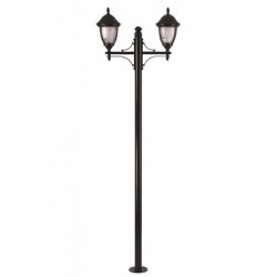Modi Bahçe Aydınlatma BDR-68053-2BSY-M2 Siyah Boyalı Dış Mekan Aydınlatma E27 Aluminyum Döküm Dip Polikarbon Cam 80x25cm