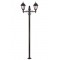 Modi Bahçe Aydınlatma BDR-68053-2BSY-M2 Siyah Boyalı Dış Mekan Aydınlatma E27 Aluminyum Döküm Dip Polikarbon Cam 80x25cm
