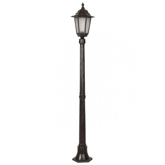 Modi Bahçe Aydınlatma BDR-68054-1BSY-OP Sarı/Siyah Boyalı Dış Mekan Aydınlatma E27 Aluminyum Döküm Dip Polikarbon Cam 25cm