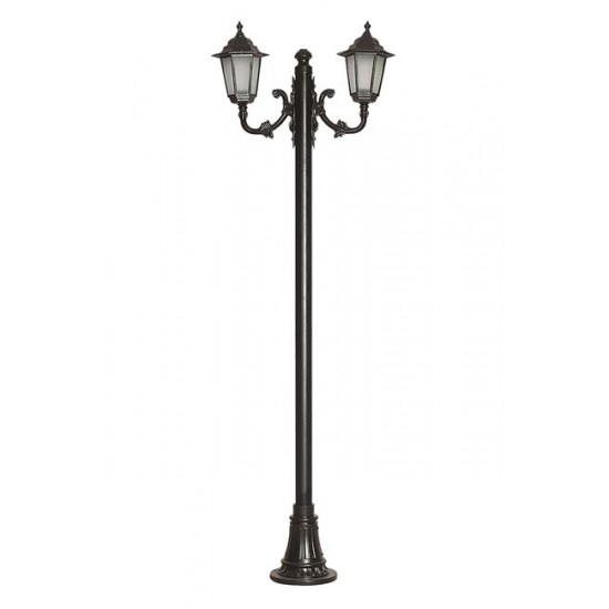 Modi Bahçe Aydınlatma BDR-68054-2BSY-M2-OP Sarı/Siyah Boyalı Dış Mekan Aydınlatma E27 Aluminyum Döküm Dip Polikarbon Cam 75x25cm