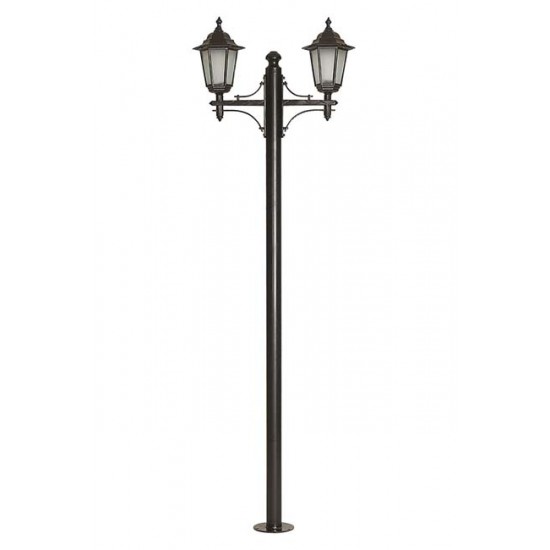 Modi Bahçe Aydınlatma BDR-68054-2BSY-M3-OP Sarı/Siyah Boyalı Dış Mekan Aydınlatma E27 Aluminyum Döküm Dip Polikarbon Cam 75x25cm