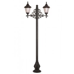 Modi Bahçe Aydınlatma BDR-68056-2BSY-M2 Siyah Boyalı Dış Mekan Aydınlatma E27 Aluminyum Döküm Dip Polikarbon Cam 90x30cm