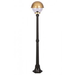 Modi Bahçe Aydınlatma BDR-68060-1BSY-OP Sarı/Siyah Boyalı Dış Mekan Aydınlatma E27 Aluminyum Polikarbon Cam 30cm