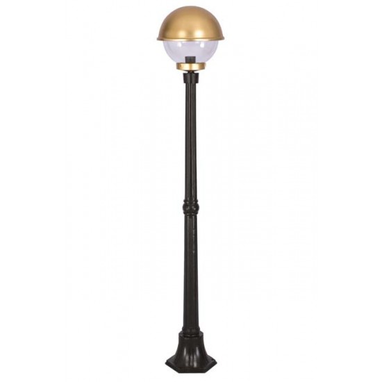 Modi Bahçe Aydınlatma BDR-68060-1BSY-OP Sarı/Siyah Boyalı Dış Mekan Aydınlatma E27 Aluminyum Polikarbon Cam 30cm
