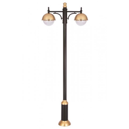 Modi Bahçe Aydınlatma BDR-68060-2BSY-M1-OP Sarı/Siyah Boyalı Dış Mekan Aydınlatma E27 Aluminyum Polikarbon Cam 90cm