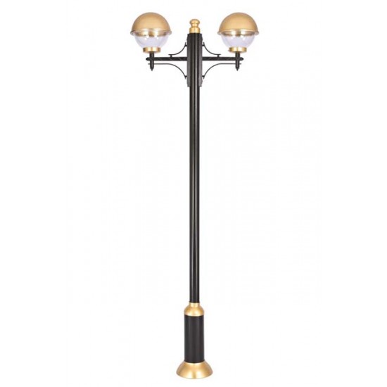 Modi Bahçe Aydınlatma BDR-68060-2BSY-M2 Sarı/Siyah Boyalı Dış Mekan Aydınlatma E27 Aluminyum Polikarbon Cam 90cm