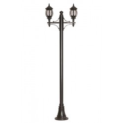 Modi Bahçe Aydınlatma BDR-68063-2BSY-M2 Siyah Boyalı Dış Mekan Aydınlatma E27 Aluminyum Döküm Dip Polikarbon Cam 90x25cm