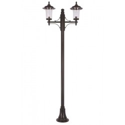 Modi Bahçe Aydınlatma BDR-68082-2BSY-M2 Siyah Boyalı Dış Mekan Aydınlatma E27 Aluminyum Döküm Dip Akrilik Cam 85x30cm