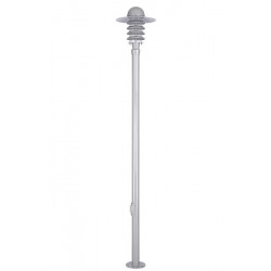 Modi Bahçe Aydınlatma BDR-68085-BBY-M1 Beyaz Boyalı Dış Mekan Aydınlatma E27 Aluminyum Döküm Dip Akrilik Cam 40cm