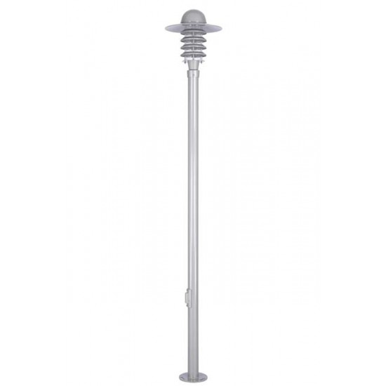 Modi Bahçe Aydınlatma BDR-68085-BBY-M1 Beyaz Boyalı Dış Mekan Aydınlatma E27 Aluminyum Döküm Dip Akrilik Cam 40cm