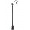 Modi Bahçe Aydınlatma BDR-68086-1BSY-M2-OP Siyah Boyalı Dış Mekan Aydınlatma E27 Aluminyum Döküm Dip Akrilik Cam 55x25cm