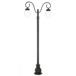 Modi Bahçe Aydınlatma BDR-68086-2BSY-M4-OP Siyah Boyalı Dış Mekan Aydınlatma E27 Aluminyum Döküm Dip Akrilik Cam 105x25cm