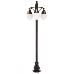 Modi Bahçe Aydınlatma BDR-68087-3BSY-OP Sarı/Siyah Boyalı Dış Mekan Aydınlatma E27 Aluminyum Döküm Dip Akrilik Cam 85cm