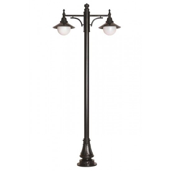 Modi Bahçe Aydınlatma BDR-68092-2BSY-M3-OP Siyah Boyalı Dış Mekan Aydınlatma E27 Aluminyum Döküm Dip Polietilen Cam 90cm