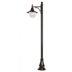 Modi Bahçe Aydınlatma BDR-68093-1BSY-M1 Siyah Boyalı Dış Mekan Aydınlatma E27 Aluminyum ABS Akrilik Cam 60cm