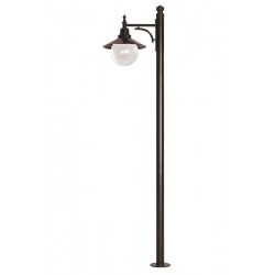 Modi Bahçe Aydınlatma BDR-68093-1BSY-M2 Siyah Boyalı Dış Mekan Aydınlatma E27 Aluminyum ABS Akrilik Cam 60cm