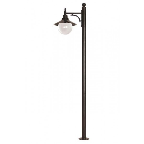 Modi Bahçe Aydınlatma BDR-68093-1BSY-M2 Siyah Boyalı Dış Mekan Aydınlatma E27 Aluminyum ABS Akrilik Cam 60cm