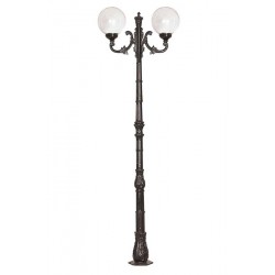 Modi Bahçe Aydınlatma BDR-68094-2BSY-M2-OP Siyah Boyalı Dış Mekan Aydınlatma E27 Aluminyum Döküm Akrilik Cam 75cm