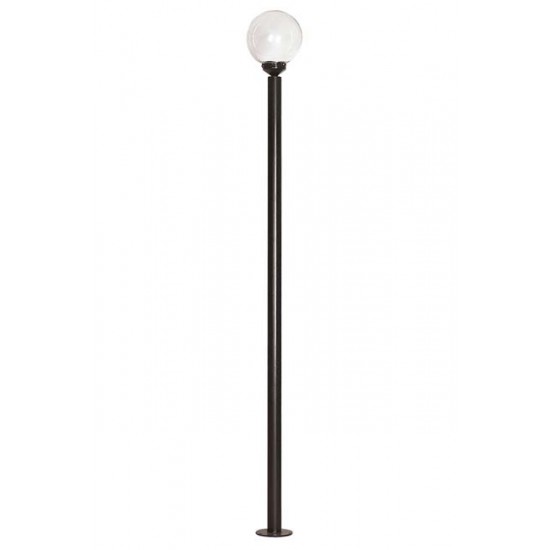 Modi Bahçe Aydınlatma BDR-68094-BSY-OP Siyah Boyalı Dış Mekan Aydınlatma E27 Aluminyum Akrilik Cam 30cm