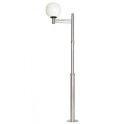 Modi Bahçe Aydınlatma BDR-68095-1GR-M2-OP Gri Boyalı Dış Mekan Aydınlatma E27 Metal Polietilen Cam 55cm