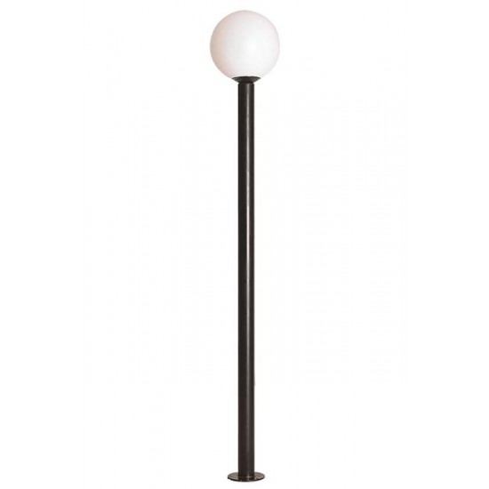 Modi Bahçe Aydınlatma BDR-68096-BSY-M1 Siyah Boyalı Dış Mekan Aydınlatma E27 Metal Polietilen Cam 35cm