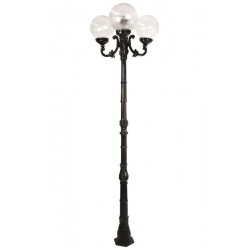Modi Bahçe Aydınlatma BDR-68097-3BSY Siyah Boyalı Dış Mekan Aydınlatma E27 Aluminyum ABS Akrilik Cam 70cm