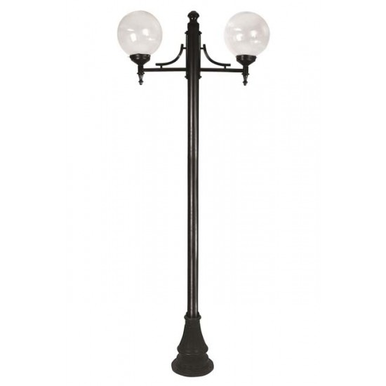 Modi Bahçe Aydınlatma BDR-68098-2BSY-M1-OP Siyah Boyalı Dış Mekan Aydınlatma E27 Aluminyum ABS Akrilik Cam 75cm