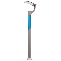Modi Bahçe Aydınlatma BDR-68099-BTK-LED Gri/Mavi Boyalı Dış Mekan Aydınlatma G12 Çelik Boru Temperli Cam 90cm