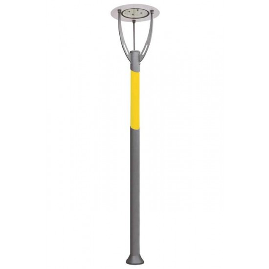 Modi Bahçe Aydınlatma BDR-68100-SA-LED Gri/Sarı Boyalı Dış Mekan Aydınlatma LED Çelik Boru Pleksi 75cm