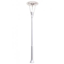 Modi Bahçe Aydınlatma BDR-68101-BBT-LED Beyaz Boyalı Dış Mekan Aydınlatma LED Çelik Boru 75cm