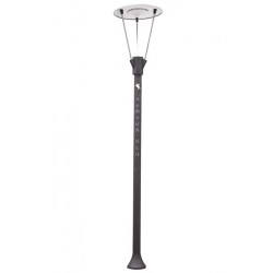 Modi Bahçe Aydınlatma BDR-68108-SY-LED Gri/Siyah Boyalı Dış Mekan Aydınlatma G12 Çelik Boru Polikarbon 75cm